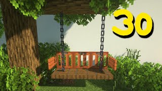 Minecraft 30 Garden Build Hacks [upl. by Asiuol]