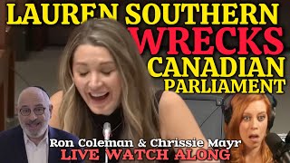 Lauren Southern Canadian Parliament Testimony LIVE REACTION Ron Coleman amp Chrissie Mayr [upl. by Waldner84]