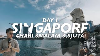 LIBURAN PUAS SINGAPORE CUMA 35JT TERMASUK USS PSWT HOTEL MAKAN  DAY 1 [upl. by Ardnassak]