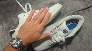 KSWISS CLASSIC LEATHER Sneakers Shoes Reviewed Amazon Shoes Unboxed Comfort Sport Sneaker Review [upl. by Mccurdy]