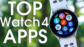 TOP 14 GALAXY WATCH 4 APPS Best WearOS 3 Apps [upl. by Latvina]