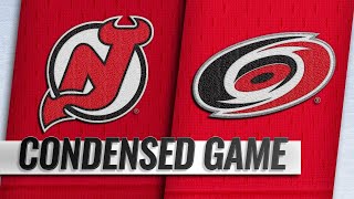 040419 Condensed Game Devils  Hurricanes [upl. by Aihsoem]