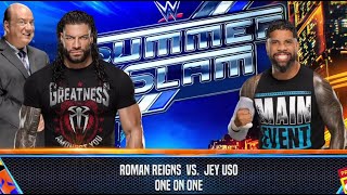 WWE 2K24 Roman Reigns vs Jey Uso quotThe Tribal Chief vs The YEET Masterquot [upl. by Braden698]