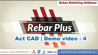 05 Bar mark Options  ACT CAD Platform  Rebar Plus  Rebar Detailing Software [upl. by Aggappe]