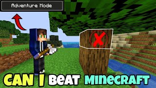 Can I Beat Minecraft In Adventure Mode [upl. by Alenas]