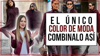 Cómo combinar el COLOR de MODA y crear Outfits DIFERENTES  TENDENCIAS otoño invierno 2024 [upl. by Aenit377]