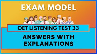 OET LISTENING TEST 33  LISTENING WITH MIHIRAA [upl. by Gertrude]