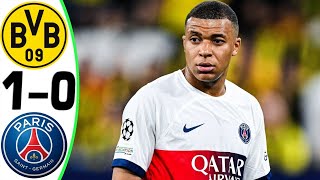 Borussia Dortmund vs PSG 10  Goal and Highlights  2024 😳 MBAPPE [upl. by Fields905]