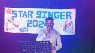 Baduku Jataka Bandi  Kannada Song By l Jagdish Naik  DM EVENTS  Singing Competition Round [upl. by Ecinue]