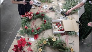 Vlog 35 Wreath making and other Hutterite Christmasy things [upl. by Wier]