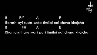 Kasari The Edge Band Nepali Lyrics And Chords Guitar Lesson Tutorial [upl. by Swain624]