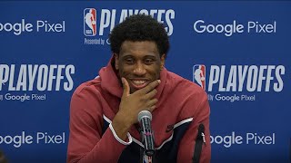 Raptors Post Game Thaddeus Young  April 25 2022 [upl. by Alocin]