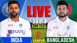 India vs Bangladesh 2nd Test Day 4  IND vs BAN SESSION 2  IND VS BAN Live Score amp Commentary [upl. by Buchanan]