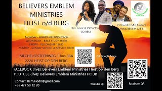 BEMI Heist op den Berg  WEDNESDAY BIBLE STUDY 28082024 [upl. by Eiclehc]