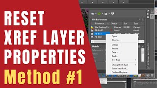 AutoCAD How to Reset Xref Layer Properties By Using RXL Lisp Command [upl. by Oringa77]