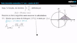 Trigonometria 11º Ano  Expressão da Área de um Triângulo [upl. by Relyhcs108]