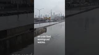 Flooding in New York turns streets into lakes [upl. by Ailimaj]