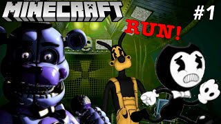 FUNTIME FREDDY CHASES BENDY amp BORIS BATIM Sister Location Minecraft [upl. by Ilahtan]