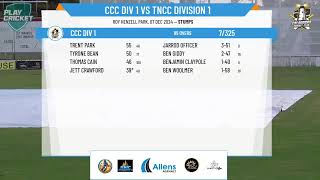 CCC DIV 1 v TNCC DIVISION 1 DAY1 [upl. by Ahsienad]