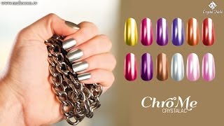 CHRO°ME CRYSTALAC  Igazi Króm hatású körmök  Crystal Nails [upl. by Esinahs]