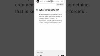 What is trenchant [upl. by Lomax]