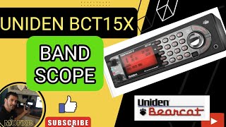 UNIDEN BCT15  TURN ON BANDSCOPE [upl. by Adekam819]