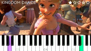 Kingdom Dance From quotTangledquot  EASY Piano Tutorial [upl. by Gorlin]