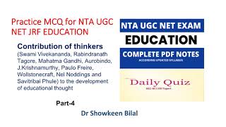 Practice MCQ NTA UGC NET JRF EDUCATION Contribution of thinkers to Development of Education [upl. by Diad976]