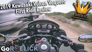 2019 Kawasaki Vulcan Vaquero First Ride Review Japanese Harley [upl. by Osnola]