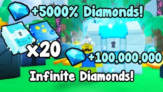 Getting Infinite Diamonds With 5000 Diamonds Method In Pet Simulator 99 [upl. by Dinny]