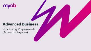 MYOB Acumatica formerly MYOB Advanced Business  Processing Prepayments Accounts Payable [upl. by Hume]