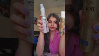 BBLUNT heat protection spray honest reviewminivlog hairstyle haircare review [upl. by Eniwtna]