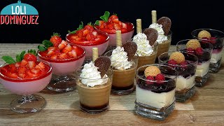 3 POSTRES PARA NAVIDAD RÁPIDOS FÁCILES Y MUY ECONÓMICOS Recetas paso a paso Loli Domínguez [upl. by Alaham230]