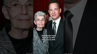 Janet Marylyn Frager Was The Mother Of Actor Tom Hanks🕊️janet tomhanks fy shorts family love [upl. by Kalasky915]