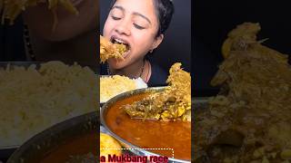 Eating mutton Curry Eggs Curry Rice Salad asmrsounds mukbang food shortsvideo [upl. by Casi900]