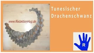 Tunesisch Häkeln  Drachenschal im Entrelac aus Pastello von Pro Lana  Veronika Hug [upl. by Laspisa]