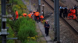 Tag der OlympiaEröffnung Brandanschläge gegen das Schienennetz in Frankreich [upl. by Willet]