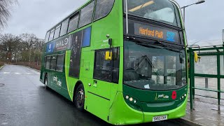 Konectbus ADL Enviro 400 628 On Route 502 To Sprowston Park amp Ride [upl. by Aznola]