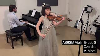 ABRSM Violin Grade 8 Distinction Monti’s Czardas Ellie 9 Years Old Practice Clip [upl. by Silrac]