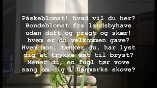 Dagens salme Påskeblomst Hvad vil du her [upl. by Kam]