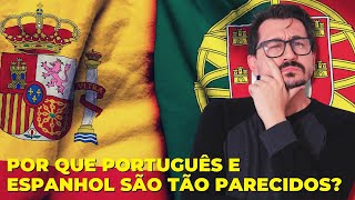 POR QUE PORTUGUÊS E ESPANHOL SÃO TÃO PARECIDOS  VOGALIZANDO A HISTÓRIA [upl. by Aleekat]