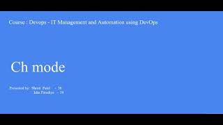 What is chmod Command in Linux  All About of chmod  In Hindi linux chmod devops [upl. by Nauqaj]