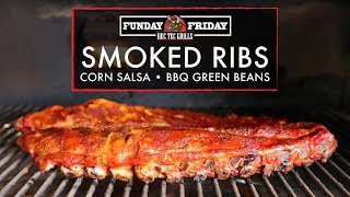 Funday Friday Week 78 • How to Grill Ribs 3Ways Corn Salad and BBQ Green Beans REC TEC Grills [upl. by Babbette91]