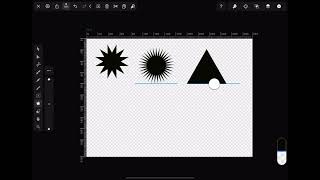 Vectornator Drawing a Star and Triangle [upl. by Winwaloe]