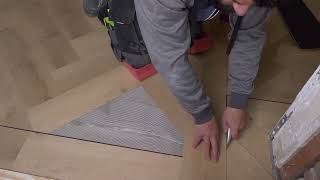 Pvc visgraat vloer leggen tips vloeren pvcflooringinstallation pvc visgraat [upl. by Atikaj]