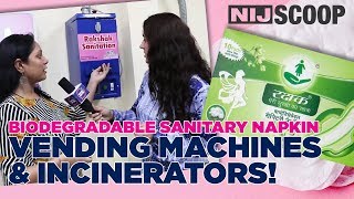 Biodegradable sanitary napkin vending machine amp incinerators [upl. by Fogel984]