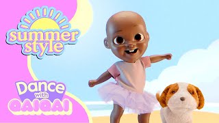 Dance with Qai Qai BRAND NEW  Summer Style ☀️ Dance Tutorial for Kids  dancewithqaiqai [upl. by Ladew]