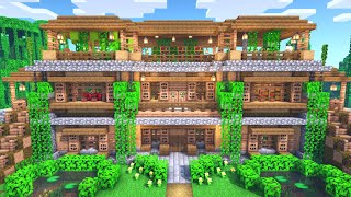 Minecraft How to Build a Wooden Jungle House Tutorial [upl. by Rodrich806]