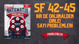 PROBLEMLER FASİKÜLÜ  SAYI PROBLEMLERİ SF 42 45 BİR DE ORİJİNALDEN DİNLE NURETTİN TOPRAK [upl. by Anrahs]