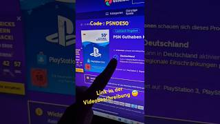 PSN 50 Gutschein für 4099 € psn Guthaben aufstocken playstation 50€ günstig sparen [upl. by Eddy111]